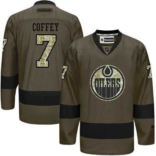 Glued Edmonton Oilers #7 Paul Coffey Green Salute to Service NHL Jersey,We sell and wholesale Glued Edmonton Oilers #7 Paul Coffey Green Salute to Service NHL Jersey on line form chian!